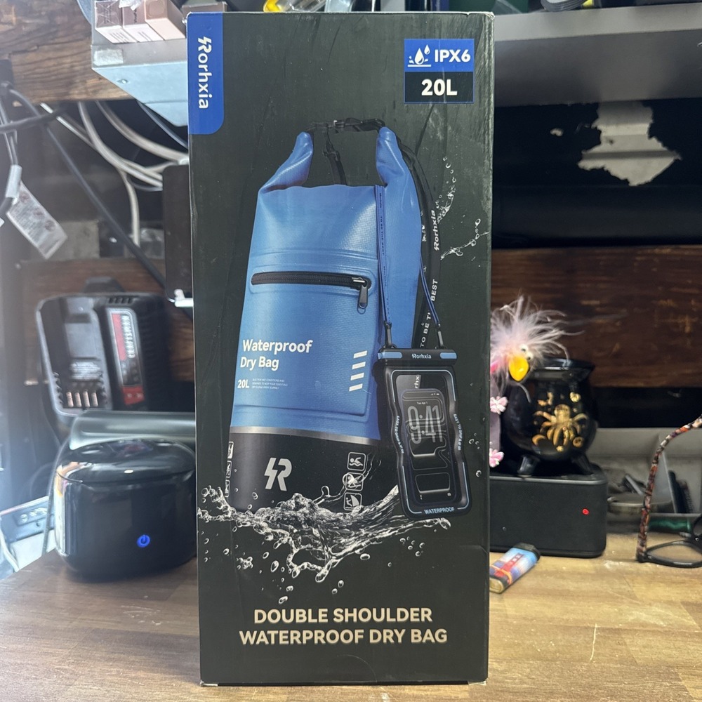 20L Waterproof Dry Bag, (Upgraded Waterproof & Tear proof) with Phone Case.